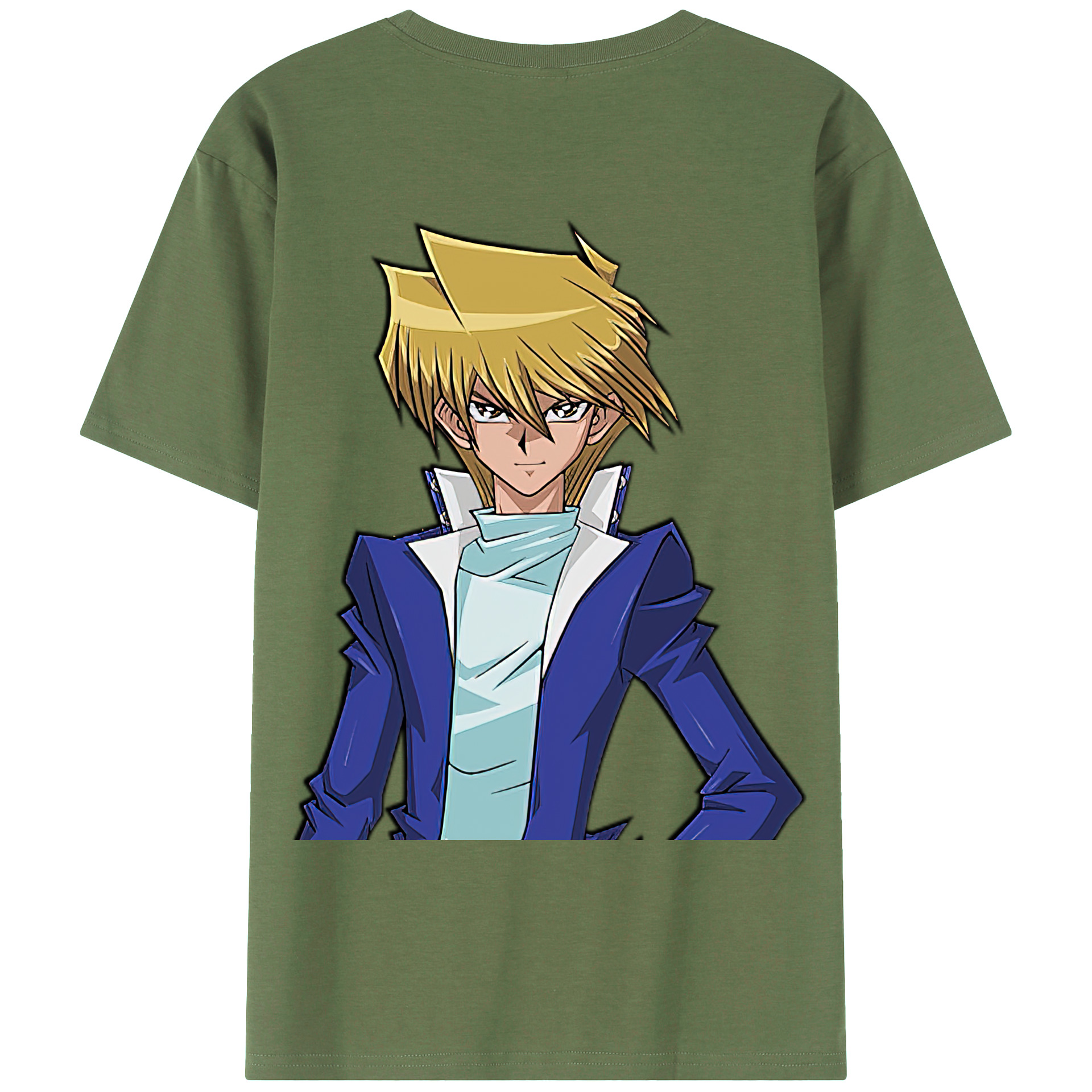 （画像用） 遊☆戯☆王 Yu-Gi-Oh! 綿100％ メンズ半袖Tシャツ（バックプリント） 通気性